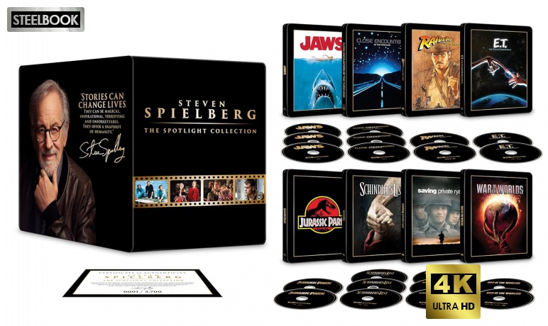 Steven Spielberg: The Spotlight Collection (steelbook) [8xBlu-Ray 4K]+[12xBlu-Ray]