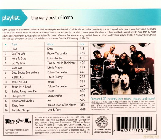 Korn: Playlist: The Very Best Of Korn (Explicit Version) [CD]