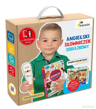 "Angielski słowniczek obrazkowy" Mówiąca książka - Marta Bielecka, Agnieszka Matz [KSIĄŻKA]