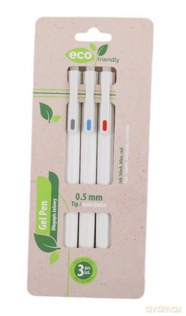 Długopis żelowy 0,5mm 3szt