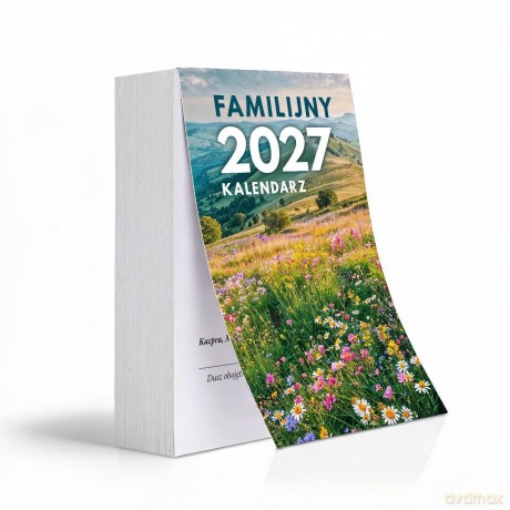 Kalendarz 2027 A6 zdzierak średni Familijny [KALENDARZ]
