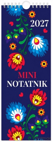 Kalendarz 2027 notatnikowy 33x12,5cm Folk [KALENDARZ]