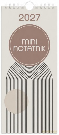Kalendarz 2027 notatnikowy 33x12,5cm Minimal [KALENDARZ]
