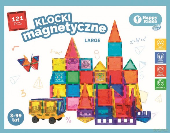 Klocki magnetyczne 121el [KLOCKI]