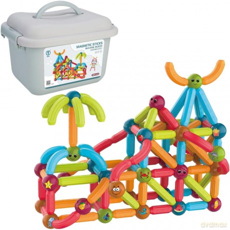 Klocki magnetyczne 128el [KLOCKI]