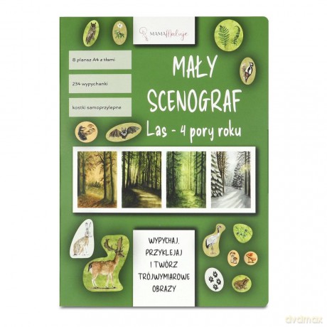 Mały Scenograf. Las - 4 pory roku [KSIĄŻKA]