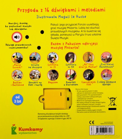 Pakuś i Mozart. Książka dźwiękowa - Magali Le Huche [KSIĄŻKA]