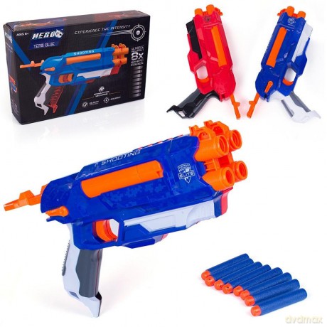 Pistolet na naboje piankowe 2w1
