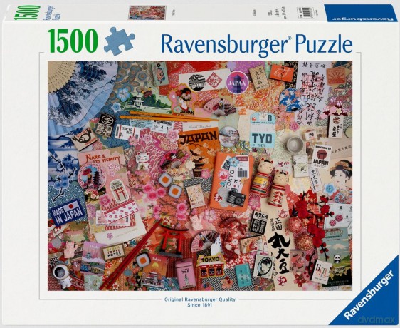 RAVENSBURGER 2D 1500 el. Podróż do Tokyo [PUZZLE]