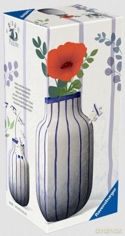 RAVENSBURGER 3D Vase Niebieskie Pasy [PUZZLE]