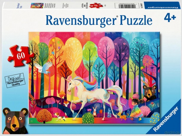 RAVENSBURGER Puzzle dla dzieci 2D: Magiczny las 60el [PUZZLE]