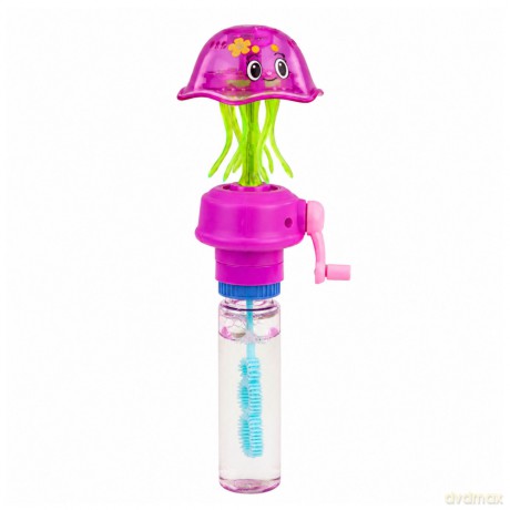 Bańki Mydlane Z Meduzą Rusza Mackami Korbka Migające Światła LED 40ML