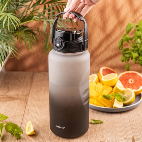 Butelka na wodę 2l, ze słomką, bpa-free, szczelna, kinghoff kh-2009