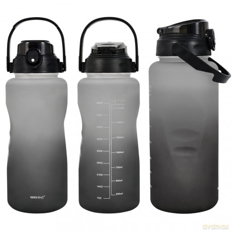 Butelka na wodę 2l, ze słomką, bpa-free, szczelna, kinghoff kh-2009