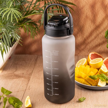Butelka na wodę 2l, ze słomką, bpa-free, szczelna, kinghoff kh-2009