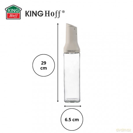 Butelka z nalewakiem 500 ml do oleju i octu, szkło, kinghoff, kh-2004