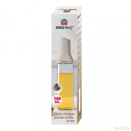 Butelka z nalewakiem 500 ml do oleju i octu, szkło, kinghoff, kh-2004