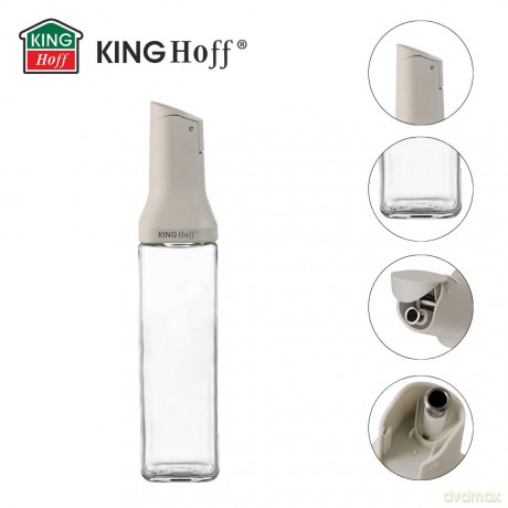 Butelka z nalewakiem 500 ml do oleju i octu, szkło, kinghoff, kh-2004