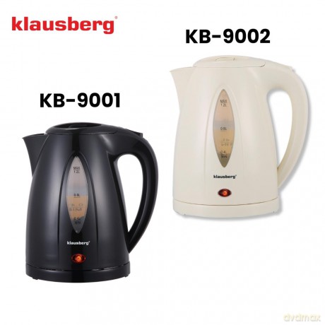 Czajnik elektryczny 1,2 l, kremowy, led, szybkie gotowanie, klausberg