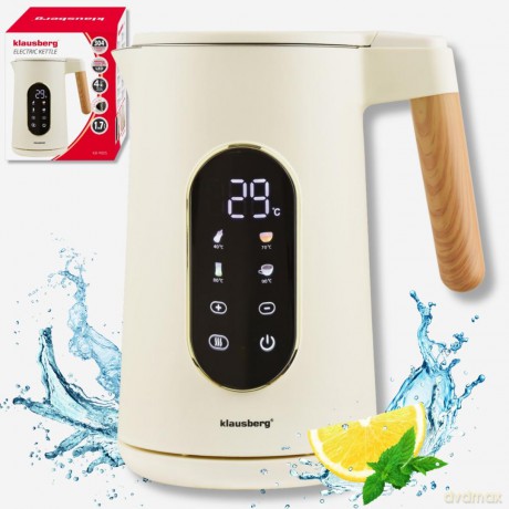 Czajnik elektryczny, 1,7l, led dotykowy, regulacja temperatury, klausberg