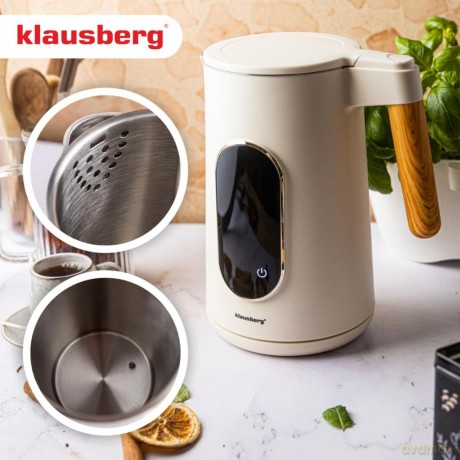 Czajnik elektryczny, 1,7l, led dotykowy, regulacja temperatury, klausberg