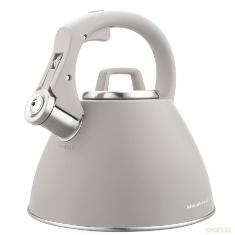 Czajnik stalowy 2,5 l w kolorze szary, klausberg kb-7953