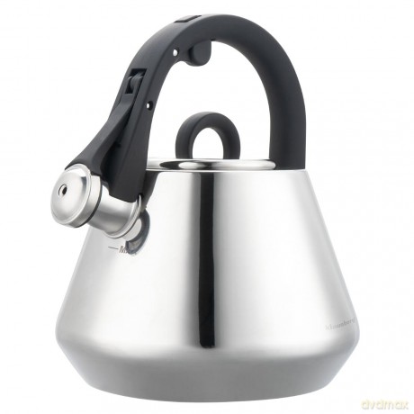 Czajnik stalowy z gwizdkiem 2,5 l połysk, indukcja, klausberg kb-7947
