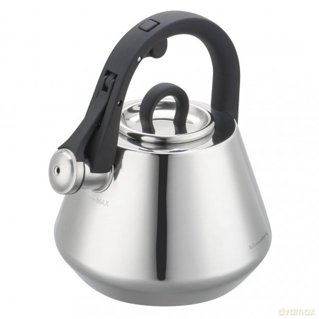 Czajnik stalowy z gwizdkiem 2,5 l połysk, indukcja, klausberg kb-7947