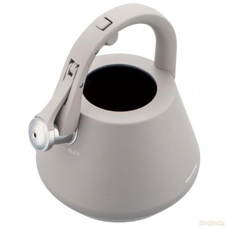 Czajnik stalowy z gwizdkiem 2,5 l szary mat, indukcja, klausberg kb-7949