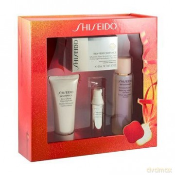 Shiseido Bio-Performance Set (Advanced Super Revitalizing Cream 50ml+Extra Creamy Cleansing Foam 50ml+Wrinkleresist24 Balancing Softener Enriched 75ml+Super Corective Serum 9ml)) [KOSMETYKI]