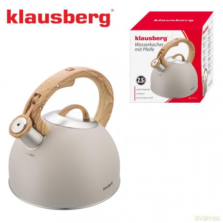 Czajnik tradycyjny 2.5l, bezowy klausberg