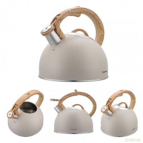 Czajnik tradycyjny 2.5l, bezowy klausberg