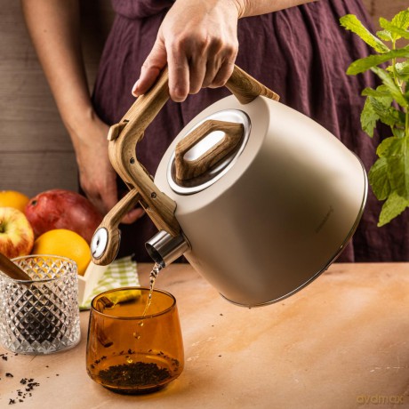 Czajnik tradycyjny 2.5l, bezowy klausberg