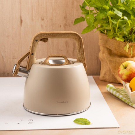 Czajnik tradycyjny 2.5l, bezowy klausberg