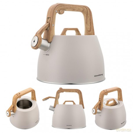 Czajnik tradycyjny 2.5l, bezowy klausberg