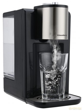 Dozownik gorącej wody, dyspenser, regulacja temperatury 45-100°c, czarno-srebrny, 2,2l, klausberg, kb-7878