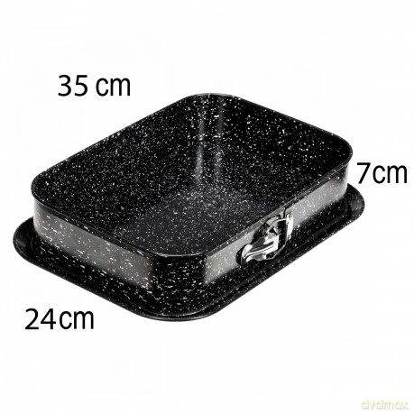 Forma do pieczenia tortownica blacha prostokątna non-stick stal nierdzewna