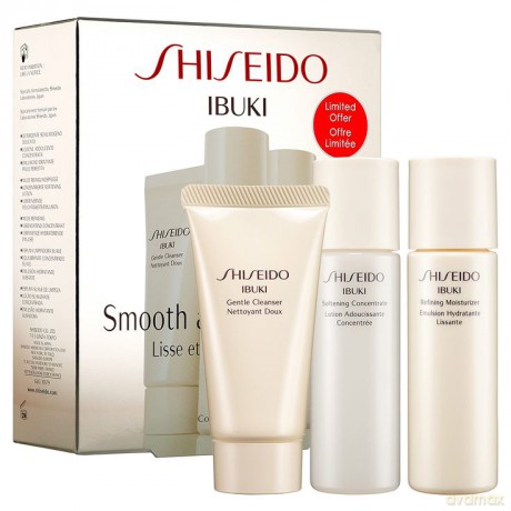 Shiseido Ibuki Set (Emulsion Hydat.75ml+Cleanser 30 Ml+Softening Concentrate 30 Ml) [KOSMETYKI]