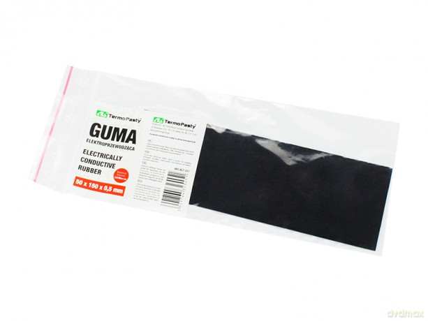 Guma elektroprzewodząca 50x150x0,5mm ag