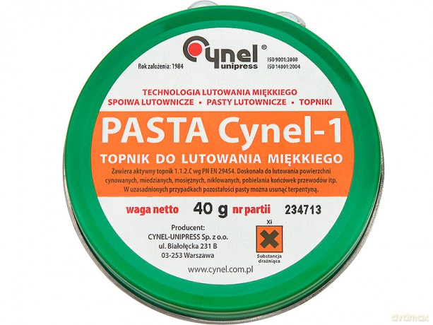 Pasta lutownicza 40g cynel