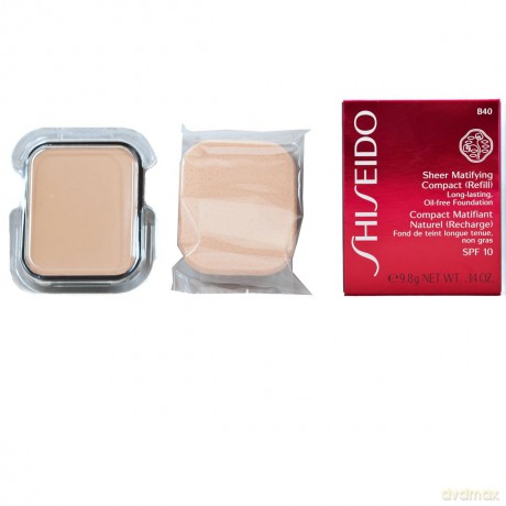 Shiseido Sheer Matifying Compact B40 - Natural Fair Beige - Spf 10 [KOSMETYKI]