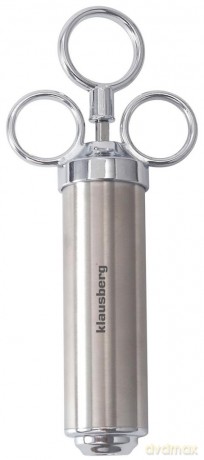 Strzykawka do marynowania mięsa, zestaw z 3 igłami i akcesoriami, stal nierdzewna, 60 ml, klausberg, kb-7842