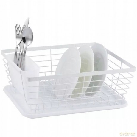 Suszarka do naczyń, stal-plastik, biały kinghoff