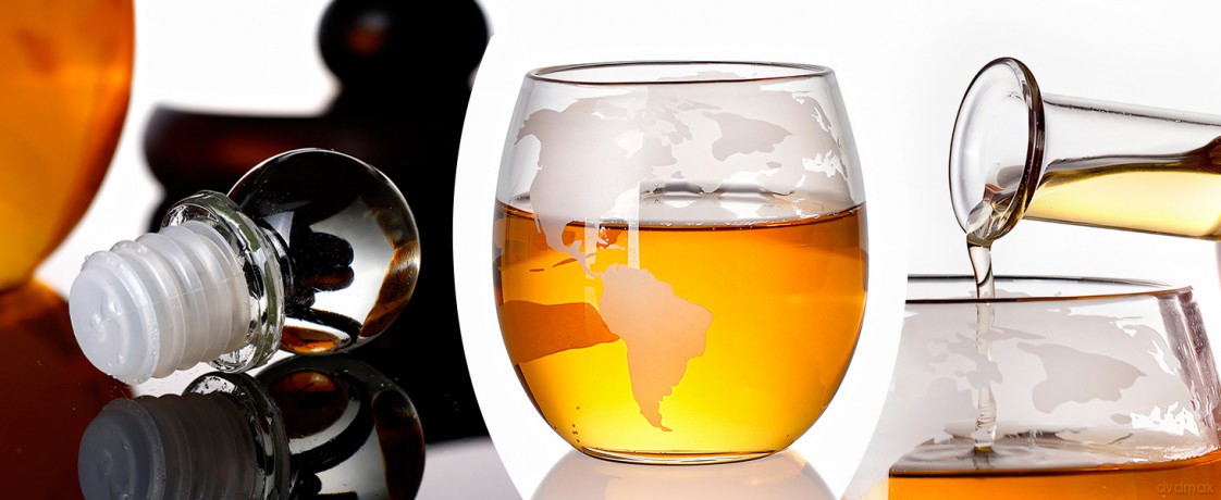 Zestaw do whisky karafka globus szklanki prezent na urodziny faceta taty