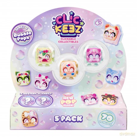 Bubble Pops Clickeez seria 3 5szt mix