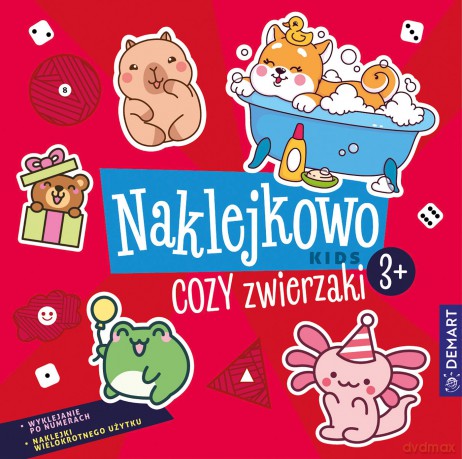 Cozy zwierzaki. Naklejkowo Kids 3+ - Anna Borchard, Monika Niewielska [KSIĄŻKA]