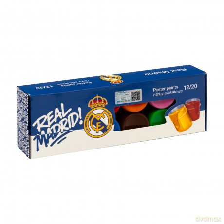 Farby plakatowe Real Madrid 12x20ml