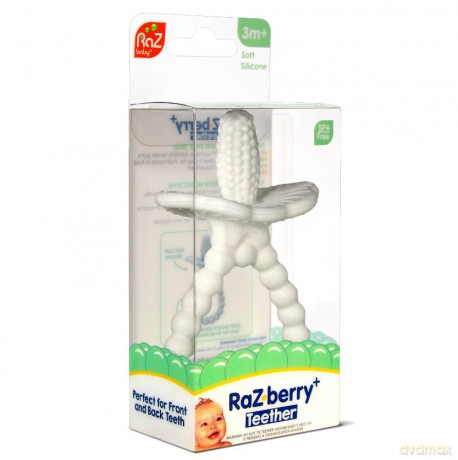 Gryzak silikonowy Soczysta Malina kremowy