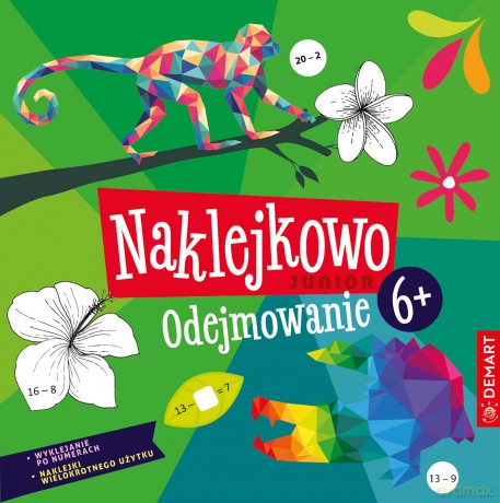 Odejmowanie. Naklejkowo Junior 6+ - Anna Borchard [KSIĄŻKA]