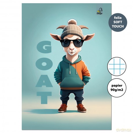 Zeszyt A4 32k. w kratkę Goat 90g